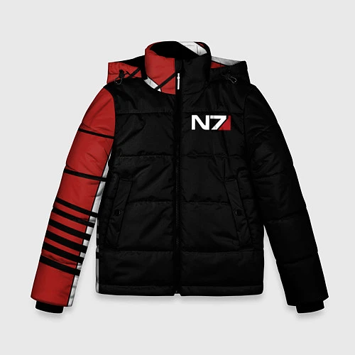 Зимняя куртка для мальчика MASS EFFECT N7 / 3D-Черный – фото 1