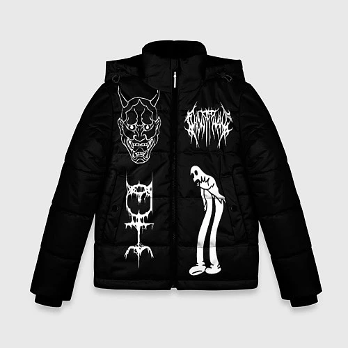 Зимняя куртка для мальчика Ghostemane: Mercury Sign / 3D-Черный – фото 1