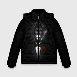 Куртка зимняя для мальчика Мистер Лев, цвет: 3D-черный