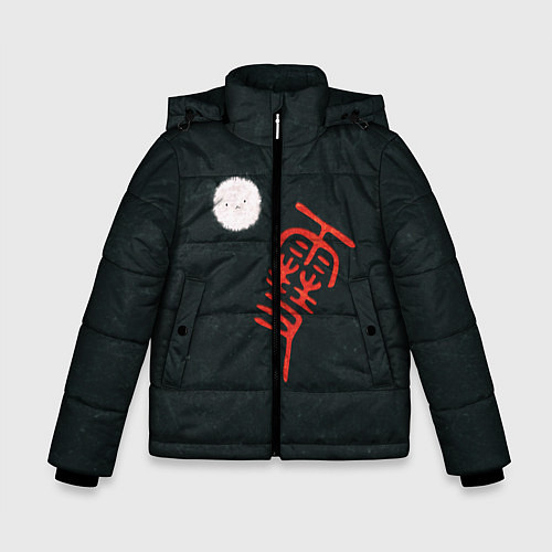 Зимняя куртка для мальчика Бездомный Бог / 3D-Черный – фото 1