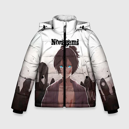 Зимняя куртка для мальчика Бездомный Бог / 3D-Черный – фото 1