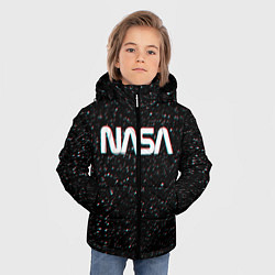 Куртка зимняя для мальчика NASA: Space Glitch, цвет: 3D-красный — фото 2