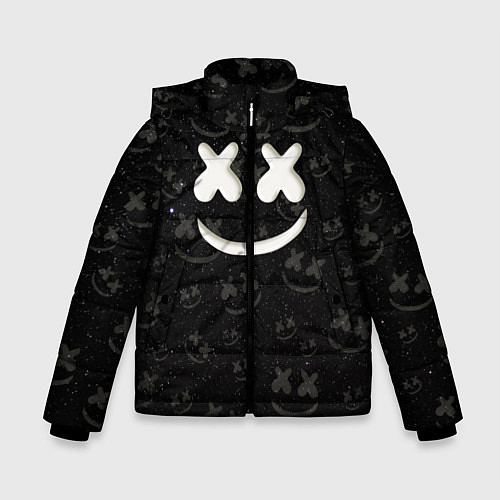 Зимняя куртка для мальчика Marshmello Cosmos pattern / 3D-Черный – фото 1