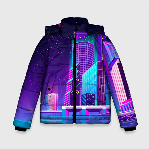 Зимняя куртка для мальчика Neon Nights / 3D-Черный – фото 1