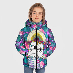 Куртка зимняя для мальчика Скелекот, цвет: 3D-светло-серый — фото 2