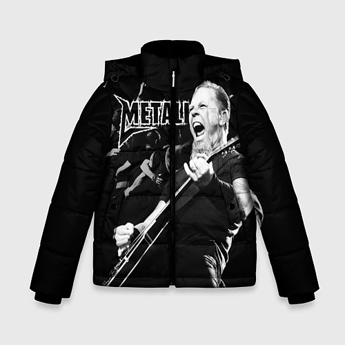 Зимняя куртка для мальчика Metallica / 3D-Черный – фото 1