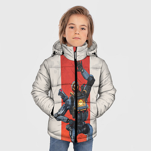 Зимняя куртка для мальчика Apex Legends: Pathfinder / 3D-Красный – фото 3