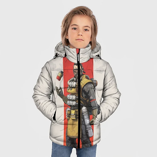 Зимняя куртка для мальчика Apex Legends: Caustic / 3D-Красный – фото 3