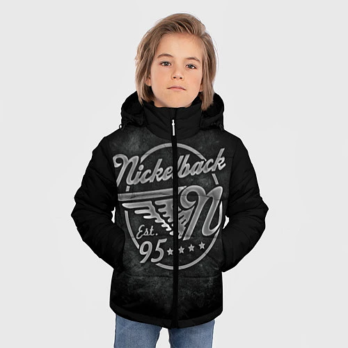 Зимняя куртка для мальчика Nickelback Est. 1995 / 3D-Светло-серый – фото 3