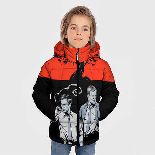 Зимняя куртка для мальчика True Detective: Red & Black / 3D-Красный – фото 3