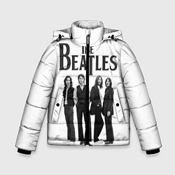 Куртка зимняя для мальчика The Beatles: White Side, цвет: 3D-красный