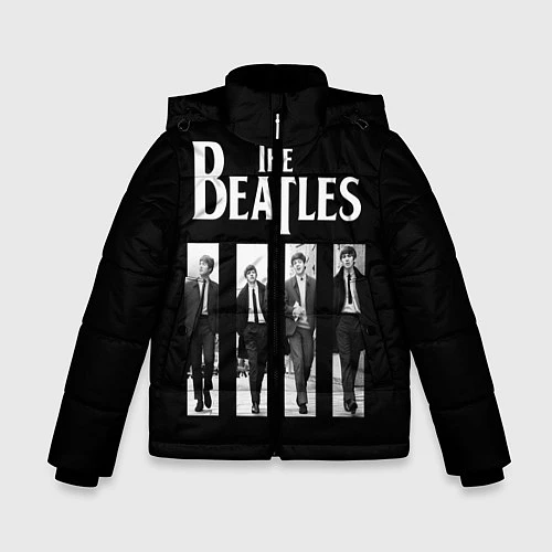 Зимняя куртка для мальчика The Beatles: Black Side / 3D-Черный – фото 1