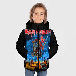 Куртка зимняя для мальчика Iron Maiden: Great Britain Warriors, цвет: 3D-черный — фото 2