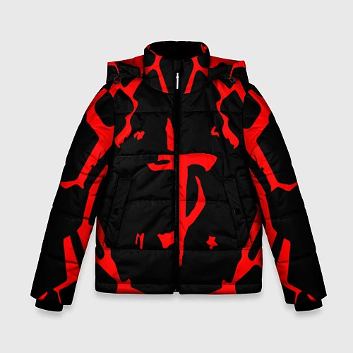 Зимняя куртка для мальчика DOOM: Red Slayer / 3D-Черный – фото 1