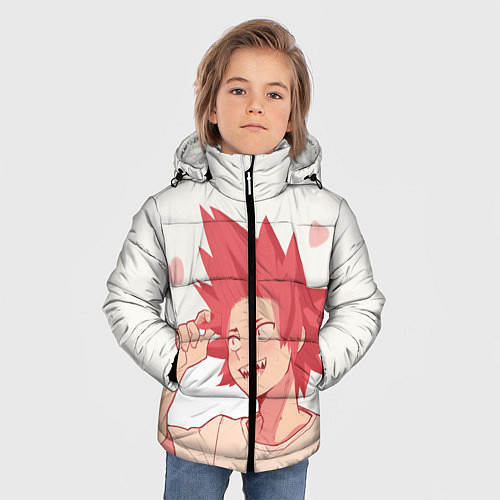Зимняя куртка для мальчика Hearts Anime / 3D-Светло-серый – фото 3