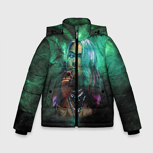 Зимняя куртка для мальчика Billie Eilish: Green Space / 3D-Черный – фото 1