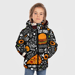 Куртка зимняя для мальчика Fast Food, цвет: 3D-красный — фото 2