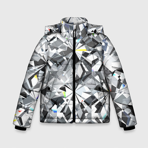 Зимняя куртка для мальчика Бриллиантовое мерцание / 3D-Черный – фото 1