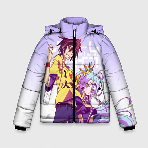 Зимняя куртка для мальчика No Game No Life / 3D-Черный – фото 1