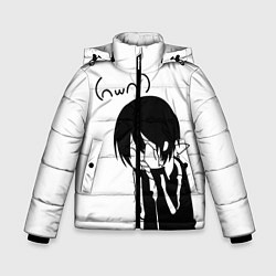 Куртка зимняя для мальчика Бездомный бог, цвет: 3D-красный
