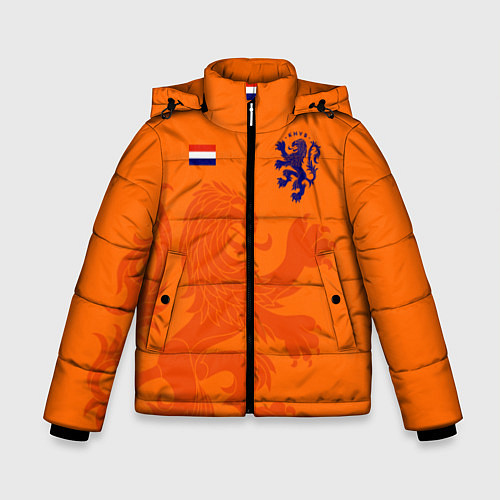 Зимняя куртка для мальчика Сборная Голландии / 3D-Черный – фото 1