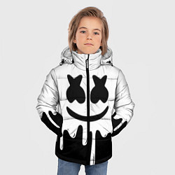 Куртка зимняя для мальчика MELLO BLACK x WHITE, цвет: 3D-светло-серый — фото 2