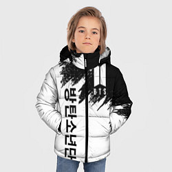 Куртка зимняя для мальчика BTS: White & Black, цвет: 3D-красный — фото 2