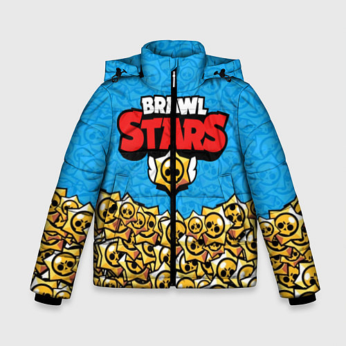 Зимняя куртка для мальчика Brawl Stars: Blue Style / 3D-Черный – фото 1