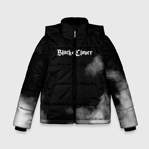 Зимняя куртка для мальчика Чёрный клевер / 3D-Черный – фото 1