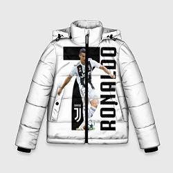 Куртка зимняя для мальчика Ronaldo the best, цвет: 3D-светло-серый