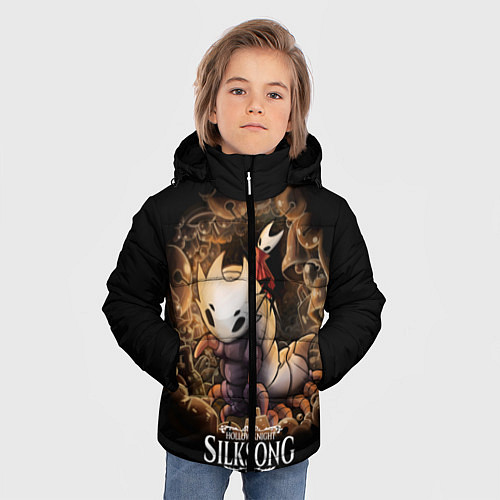 Зимняя куртка для мальчика Hollow Knight: Silksong / 3D-Светло-серый – фото 3