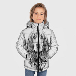 Куртка зимняя для мальчика Кокер спаниель, цвет: 3D-черный — фото 2