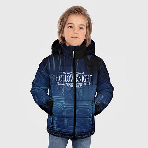 Зимняя куртка для мальчика Hollow Knight: Darkness / 3D-Красный – фото 3