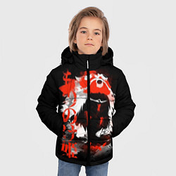 Куртка зимняя для мальчика Принцесса Мононоке, цвет: 3D-черный — фото 2
