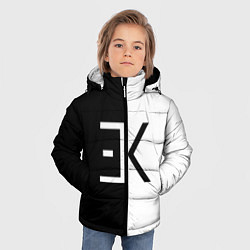 Куртка зимняя для мальчика Егор Крид: ЕК, цвет: 3D-светло-серый — фото 2