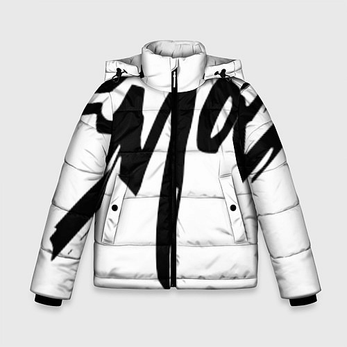 Зимняя куртка для мальчика Егор Крид: Это мое / 3D-Черный – фото 1
