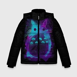 Куртка зимняя для мальчика Милый Тоторо, цвет: 3D-черный