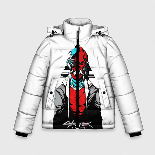 Зимняя куртка для мальчика Cyberpubk 2077 / 3D-Черный – фото 1