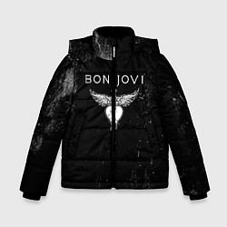 Куртка зимняя для мальчика Bon Jovi, цвет: 3D-черный