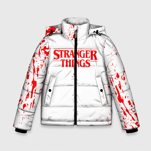 Зимняя куртка для мальчика STRANGER THINGS / 3D-Черный – фото 1