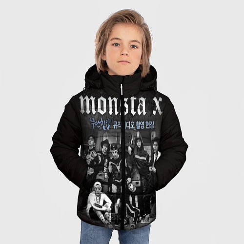 Зимняя куртка для мальчика Monsta X / 3D-Красный – фото 3