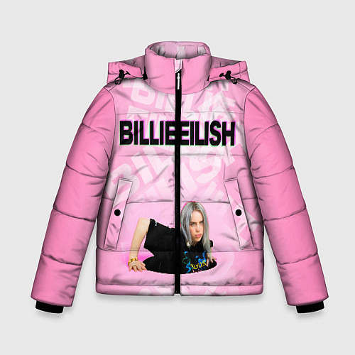 Зимняя куртка для мальчика Billie Eilish: Pink Mood / 3D-Черный – фото 1