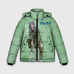 Куртка зимняя для мальчика Billie Eilish: Green Motive, цвет: 3D-черный
