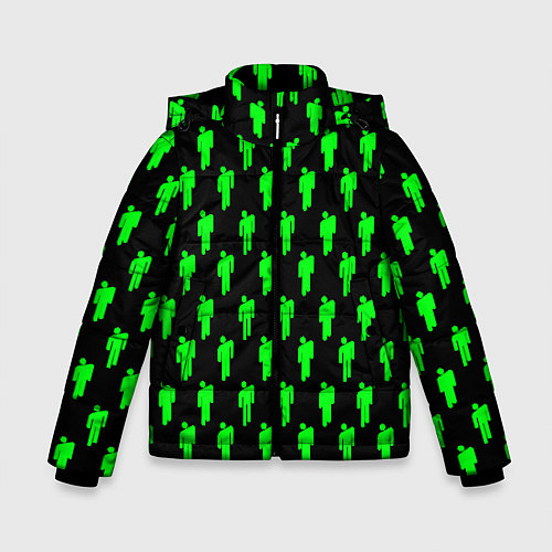 Зимняя куртка для мальчика Billie Eilish: Acid Pattern / 3D-Черный – фото 1