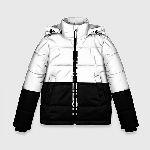 Зимняя куртка для мальчика BILLIE EILISH: White & Black / 3D-Черный – фото 1