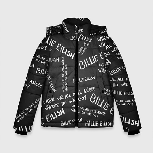 Зимняя куртка для мальчика BILLIE EILISH: Where Do We Go / 3D-Черный – фото 1