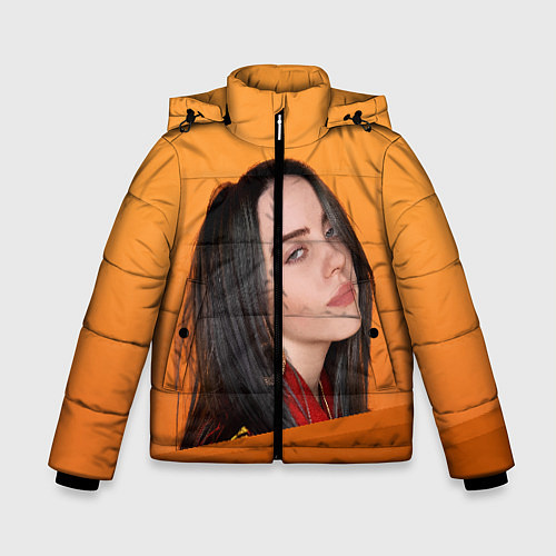 Зимняя куртка для мальчика BILLIE EILISH: Orange Mood / 3D-Черный – фото 1