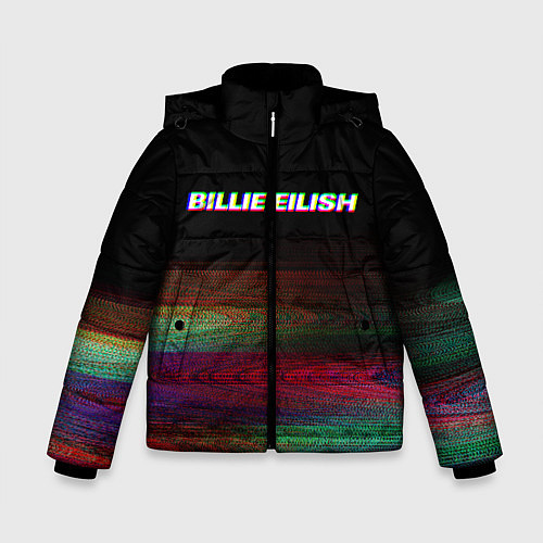 Зимняя куртка для мальчика BILLIE EILISH: Black Glitch / 3D-Черный – фото 1