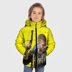 Куртка зимняя для мальчика Cyberpunk 2077: Jackie Wells, цвет: 3D-черный — фото 2