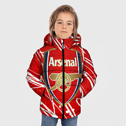 Куртка зимняя для мальчика Arsenal, цвет: 3D-черный — фото 2